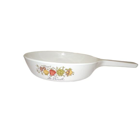Corning Ware Spice of Life "Le Persil" Skillet Saucepan 6 1/2" Vintage 1970's - Picture 2 of 3